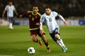 Lio Messi against Venezuela Royalty Free Stock Photo