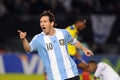 Lio Messi celebrating a goal