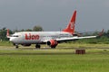 Lion Air, PK-LHY, 50th Boeing 737-900ER livery, landing at Adi Soemarmo Airport (Indonesia-22 Oct 2022)