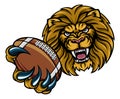 Lion American Football Ball Sports Mascot