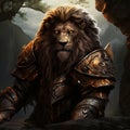 Lion Art Downloads: High Fantasy Lion Inspired By Darkest Dungeon Royalty Free Stock Photo