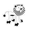 Lion - black & white animal series