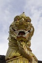 Lion in Buddhism Royalty Free Stock Photo