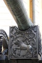 The Lion Cannon in Moscow Kremlin. UNESCO World Heritage Site. Royalty Free Stock Photo