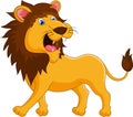 Lion cartoon roaring