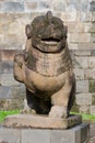 Lion carved stone at Borobudur Royalty Free Stock Photo