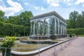 Lion cascade fountain in Lower park of Peterhof, Saint Petersburg, Russia