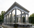 Lion Cascade in the Peterhof palace and gardens. Petergof, Saint Petersburg, Russia