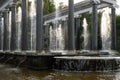 Lion Cascade in the Peterhof palace and gardens. Petergof, Saint Petersburg, Russia