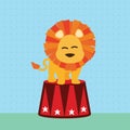 lion circus. Vector illustration decorative design Royalty Free Stock Photo