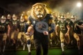 The Lion Coachs Epic Victory Stunning Photography with Bokeh Depth of Field and HighTech Tech Specs