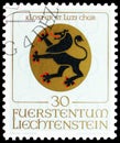 Lion, coat of arms of the monastery St. Luzi-Chur, Spiritual Patrons serie, circa 1969