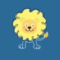 Lion cub cartoon. Character for nursery design Royalty Free Stock Photo