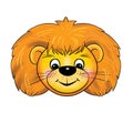 A lion cub Mask, carnival, childrens events, cartoon