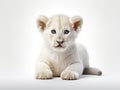 Ai Generated illustration Wildlife Concept of Lion Cub (4 months) Royalty Free Stock Photo