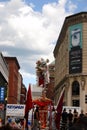 Lion dance in Chinatown, Boston during Chinese New Year celebration