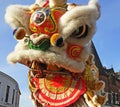 Lion Dancing Chinese New Year Celebrations in Blackburn England Royalty Free Stock Photo