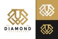Lion Diamond Elegant Modern Logo Design  Vector Template Royalty Free Stock Photo