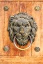 Lion door nob Royalty Free Stock Photo