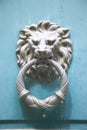 Lion doorknocker, Paris, France