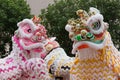 Lion, Dragon Dance in Hong Kong, China