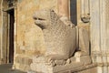 The lion at Parma Cathedral Royalty Free Stock Photo