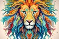 Cat nature lion predator face wild wildlife king animal head leo