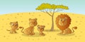 Lion family