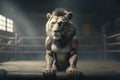 Lion Fighter boxer Generative ai