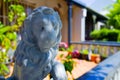 Lion figurine infront of an urban house, Sydney, Australia