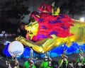 Lion float at Chingay Parade 2009