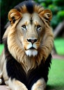 lion in the forest , Ai Generated Royalty Free Stock Photo