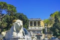 Lion Fountain Goddess Rome Statues Piazza Popolo Rome Italy Royalty Free Stock Photo