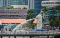 The Lion Fountain, the symbol of the city in Singapore