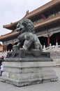 Lion Front of the Gate of Supreme Harmony from the Forbidden City in Beijing
