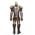 A lion full body armor suit isolated against white background. 3d illustration Royalty Free Stock Photo