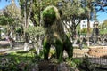 Lion in the garden, Sucre, Bolivia Royalty Free Stock Photo