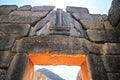 The Lion Gate Mycenae. Royalty Free Stock Photo