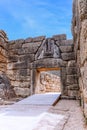 The Lion Gate at Mycenae, Argolidam Greece. Travel Royalty Free Stock Photo