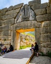 Lion Gate at Mycenae Royalty Free Stock Photo