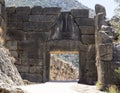 The Lion Gate Mycenae in Greece Royalty Free Stock Photo