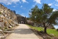 The Lion Gate in Mycenae, Greece Royalty Free Stock Photo