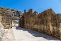 Lion Gate in Mycenae, Greece Royalty Free Stock Photo