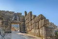 The Lion Gate in Mycenae, Greece Royalty Free Stock Photo