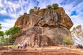 The lion gate of Sigiriya rock, Sri Lanka Royalty Free Stock Photo