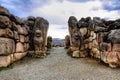 The Lion Gate in the south west of Hattusa, also known as Hattusha, is an ancient city located near modern Bogazkale in the Corum