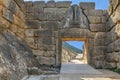 Lion Gate in Mycenae, Greece Royalty Free Stock Photo