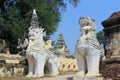 Lion gateway to Mahar Aung Mye Bon San Monastery