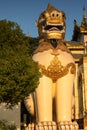 Lion guardian of the Shwedagon Pagoda Royalty Free Stock Photo