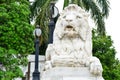 Lion Guardian Statue in Front of the Victoria Memorial Hall